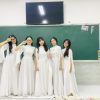 Đầm múa trắng trơn